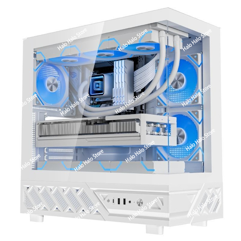 Caja de PC ATX Seaview blanca, - Pc Gaming Liquid reseña y precio