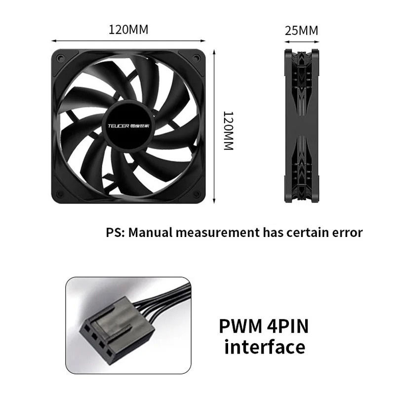 Teucer-ventilador de chasis de - Pc Water Cooling reseña y precio