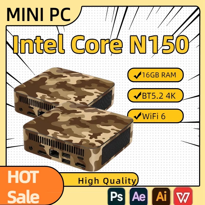 Mini PC Compacto Intel N150, C - Pc Gaming Intel reseña y precio