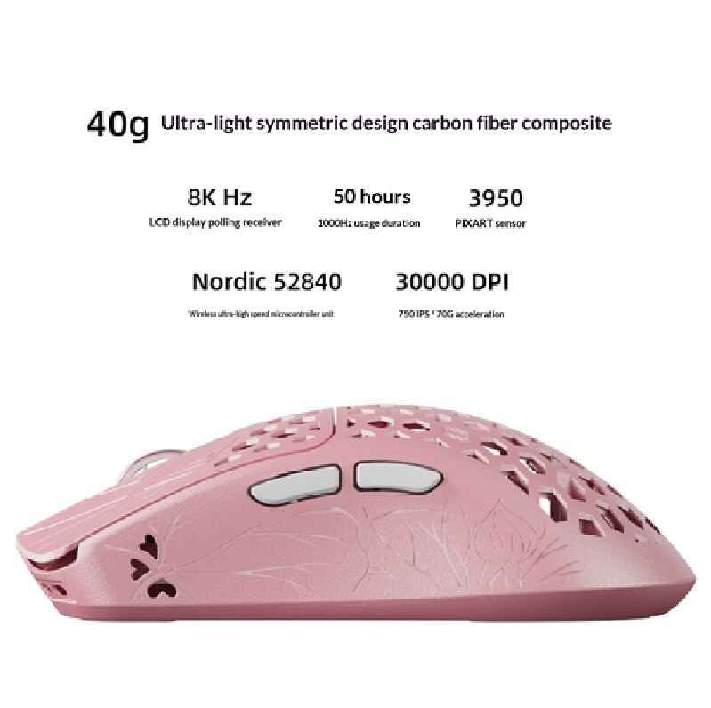 Ratón Vancer Akitsu Rosa de Fi - Pc Gaming Pink reseña y precio
