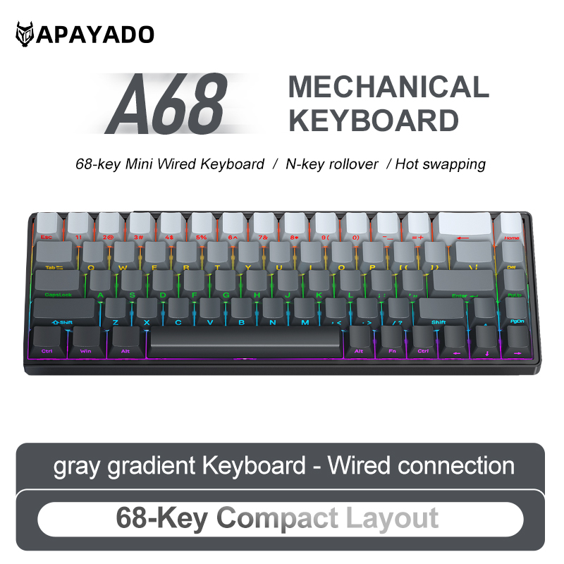 Teclado Mecánico con Cable APA - Pc Gaming Pink reseña y precio
