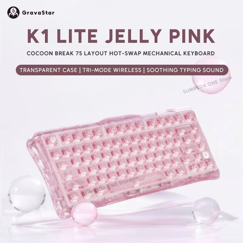 Teclado Mecánico K1 LITE JELLY - Pc Gaming Pink reseña y precio